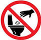 Ne pas jeter dans les toilettes